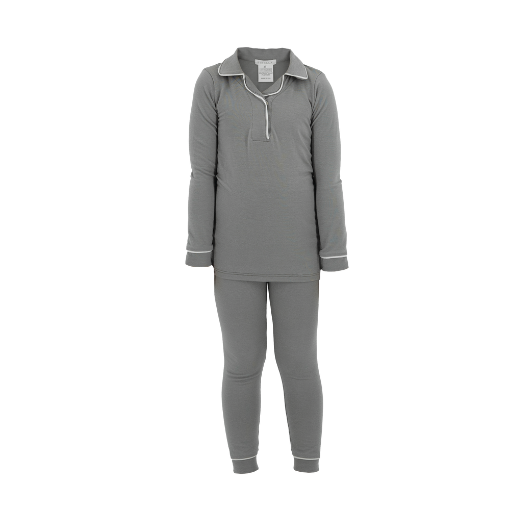 Kid's TENCEL™ Sleepwear Set - Stardust Gray