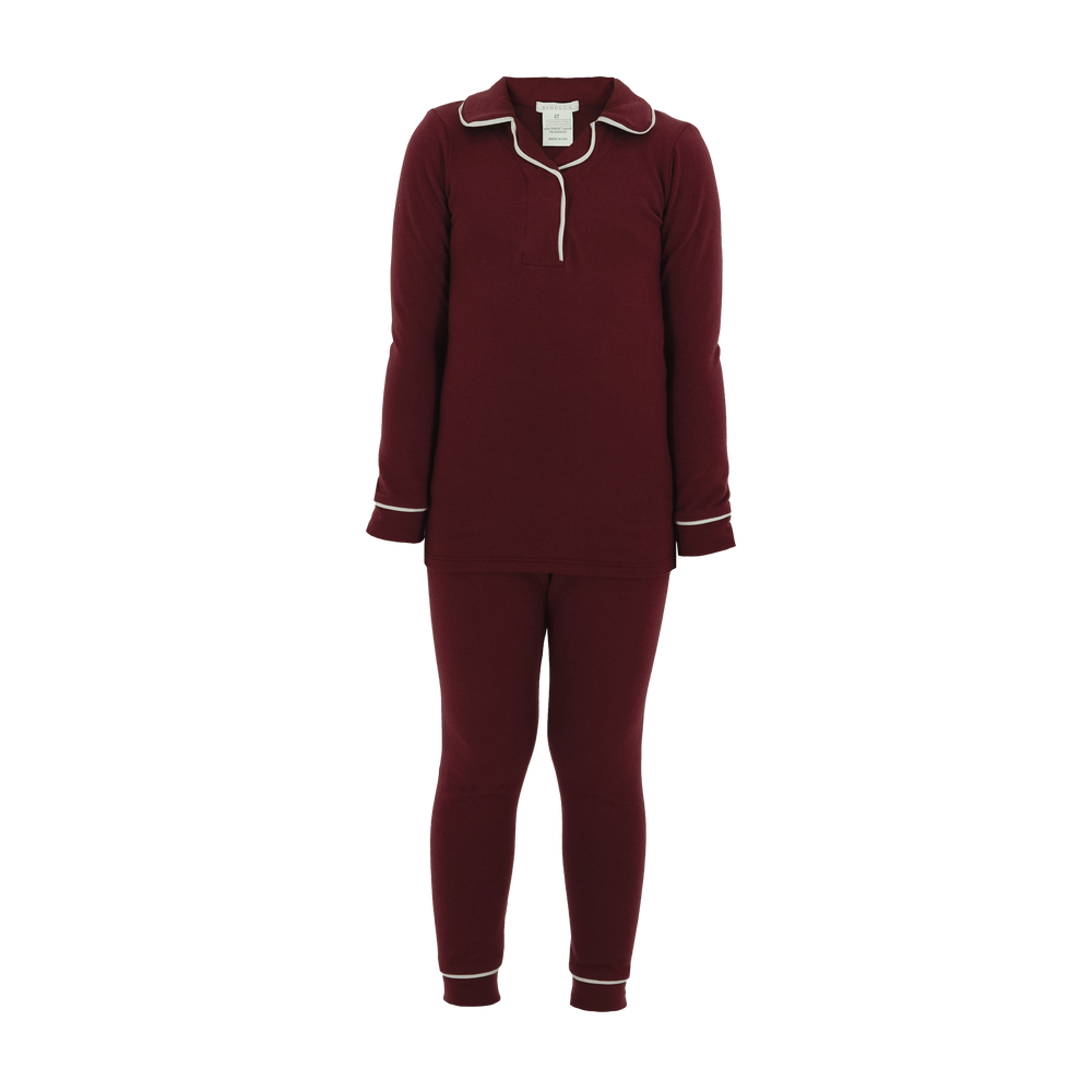 Kid's TENCEL™ Sleepwear Set - Wine Down