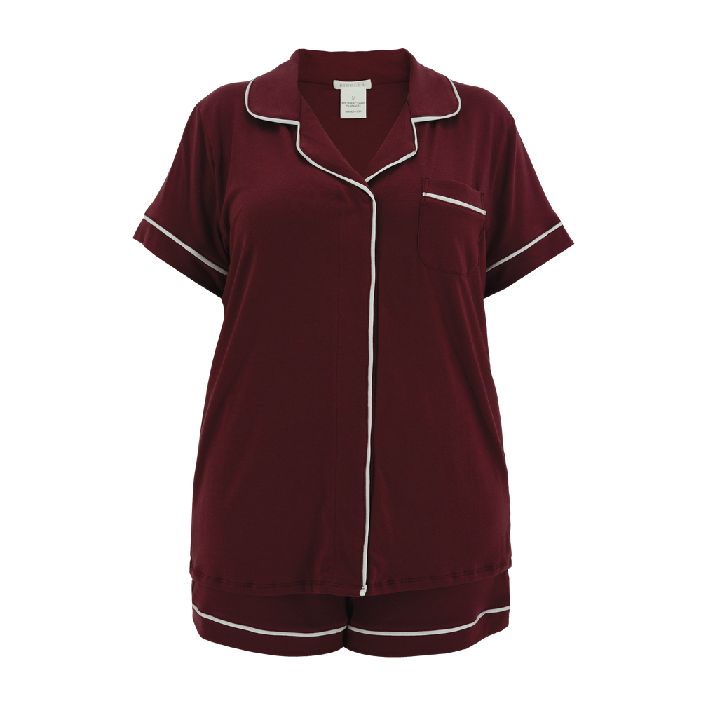 Women’s TENCEL™ Sleepwear Short Set - Wine Down